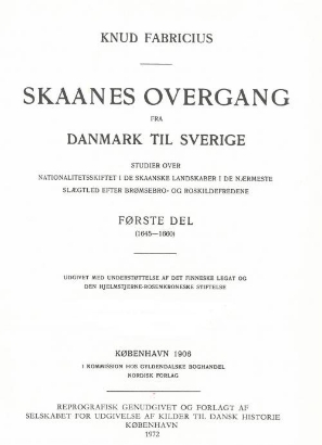 Billede af Skaanes Overgang fra DK Bd 1-4