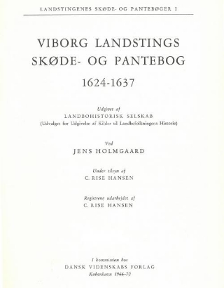 Billede af Viborg Landstings, 1624-1637