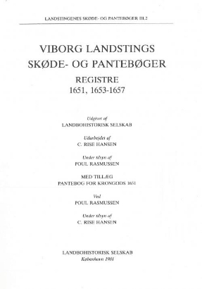 Billede af Viborg landstings, reg. 1651