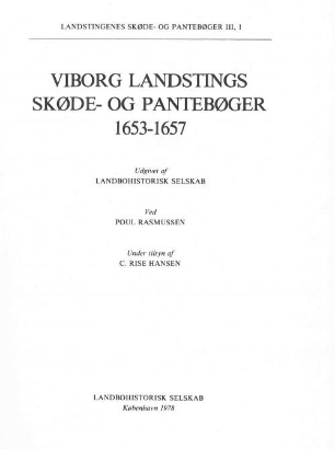 Billede af Viborg landstings, 1653-1657
