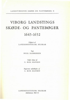 Billede af Viborg landstings, 1645-1652
